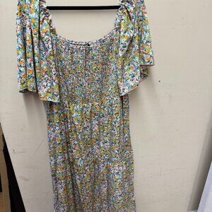Floral Design Plus Size Dress – Size 4X